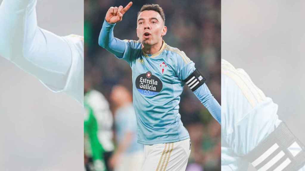 Iago Aspas durante el partido contra el Betis.