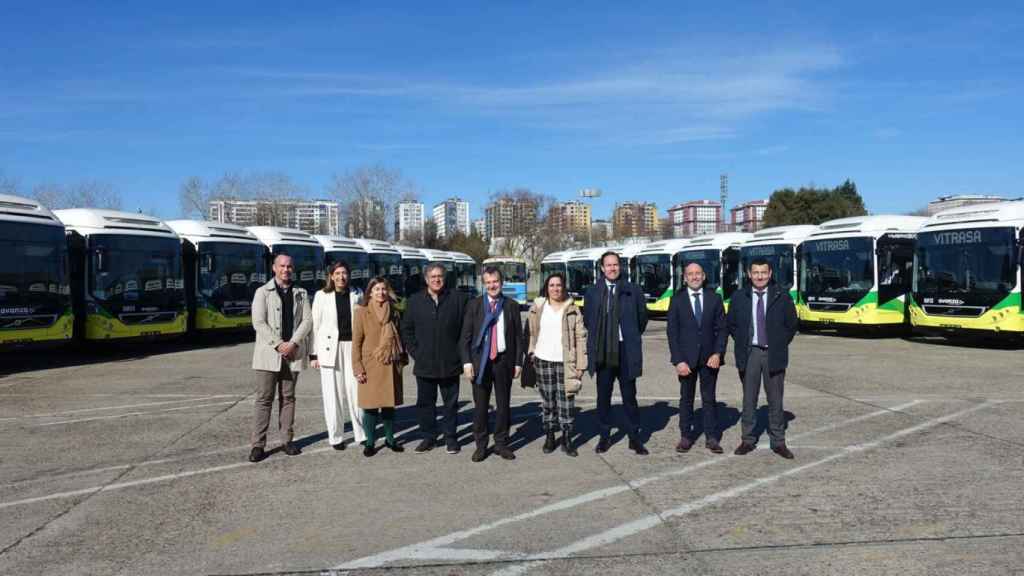 Presentación de la nueva flota de autobuses Vitrasa.