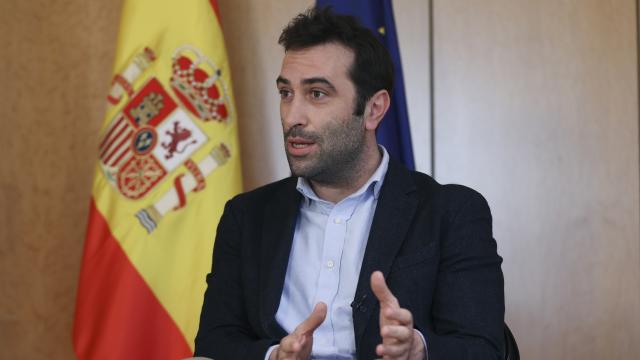 El secretario general del Tesoro, Carlos Cuerpo, durante una entrevista.