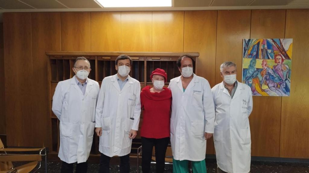 Rueda de prensa con la ‘paciente número 100’ intervenida con la técnica HIFU en Santiago de Compostela