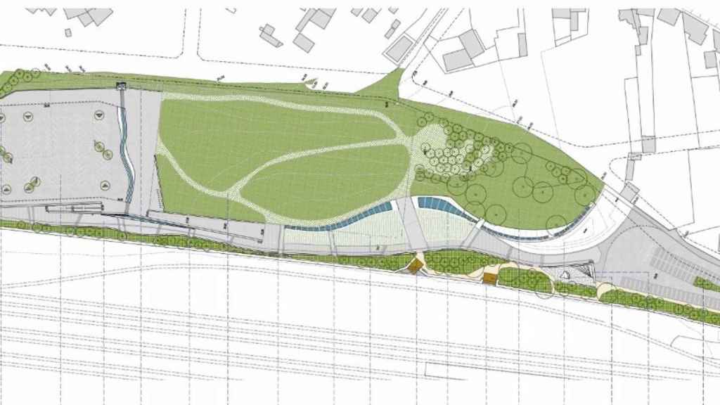 Planos del proyecto de A Parda, en Pontevedra.