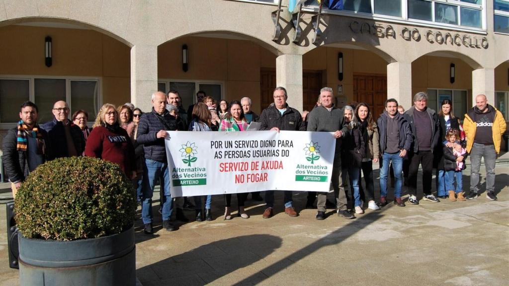 Imagen de archivo de una concentración en Arteixo (A Coruña).