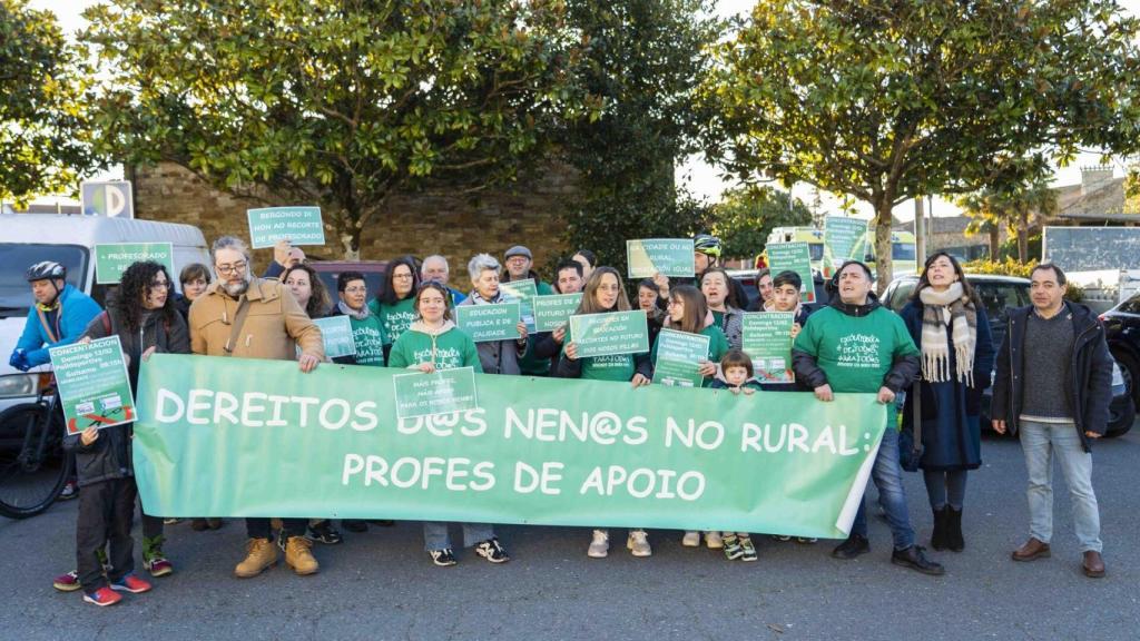 Manifestación celebrada este domingo.