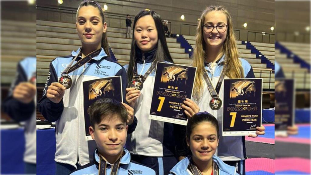 Medallistas del Club Taekwondo Sada.