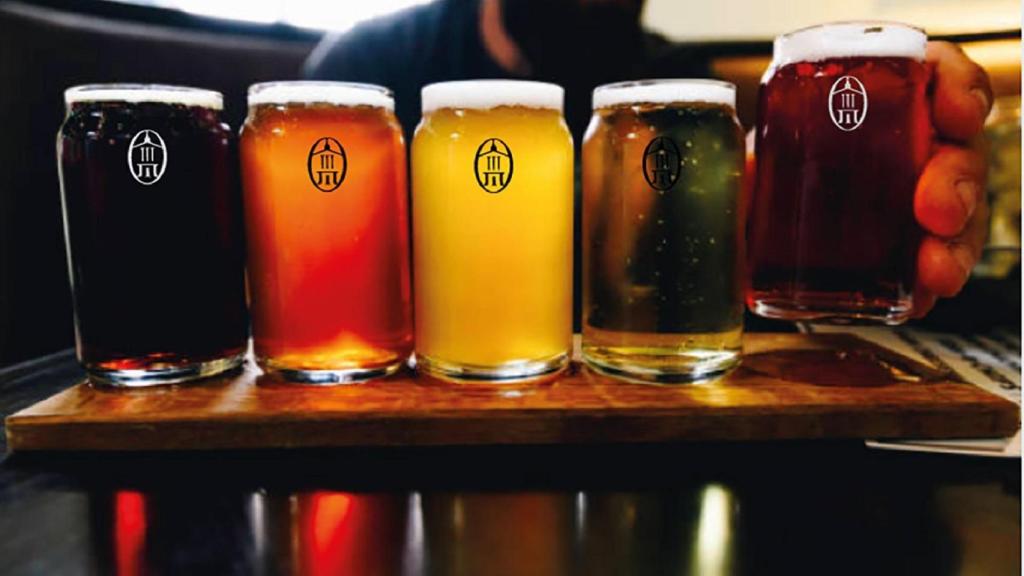 Varias de las cervezas Menduiña.