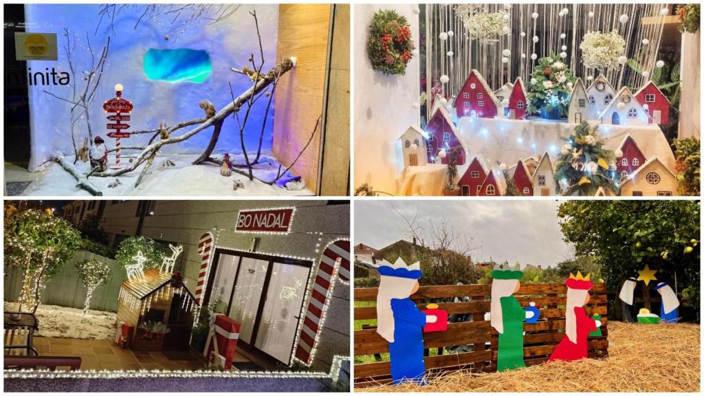 Las decoraciones de navidad ganadoras en Compostela