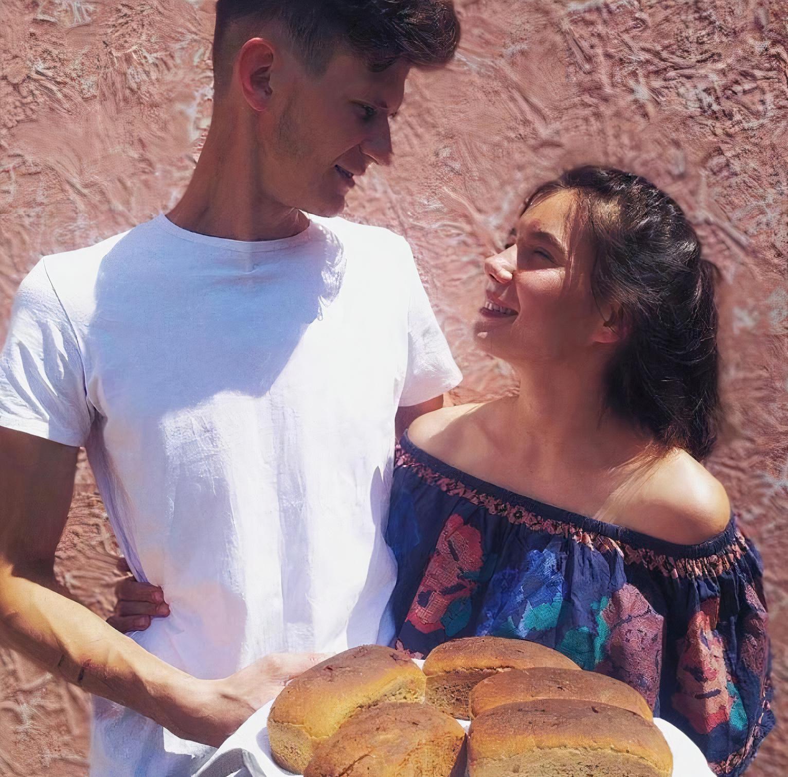 Yulia junto a su marido Sergiy