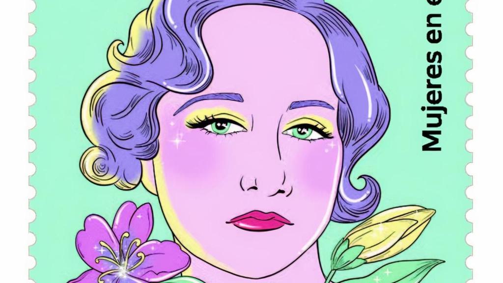 El sello dedicado a Maruja Mallo.