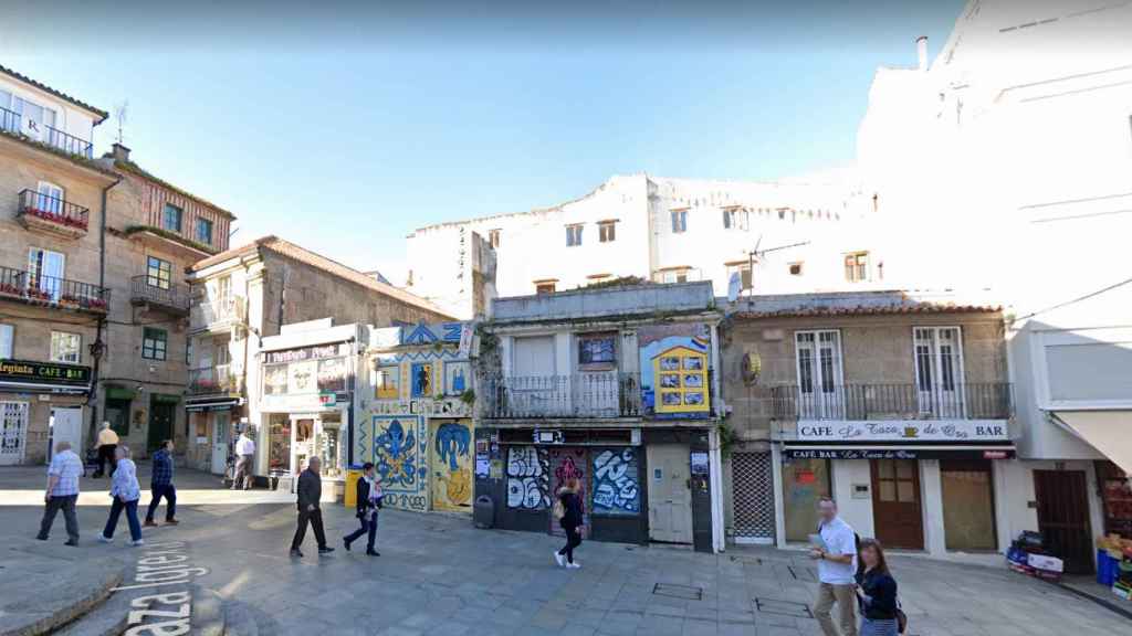 Plaza de la Concatedral, en Vigo.