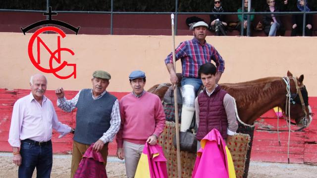 Tentadero en la ganadería de Eladio Vegas en una mañana primaveral