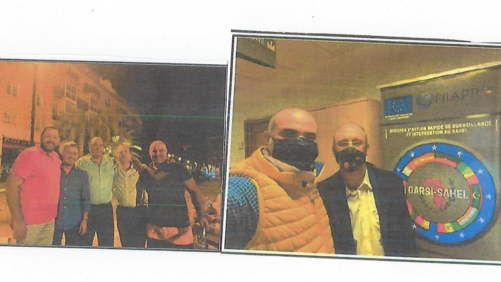 Imágenes del sumario en las que aparecen varios de los investigados, sin identificar.