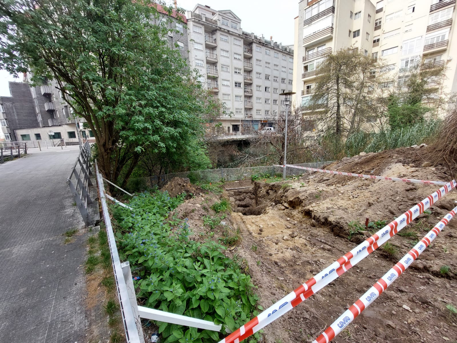 Estado actual del paseo sobre el Gafos.