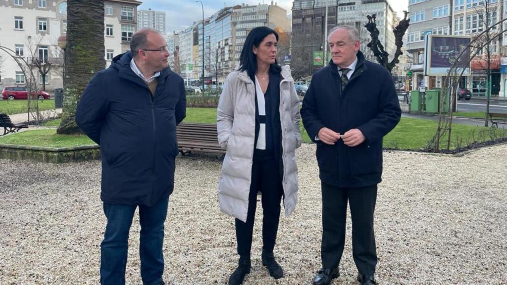 Encuentro de Miguel Lorenzo con Miguel Tellado.