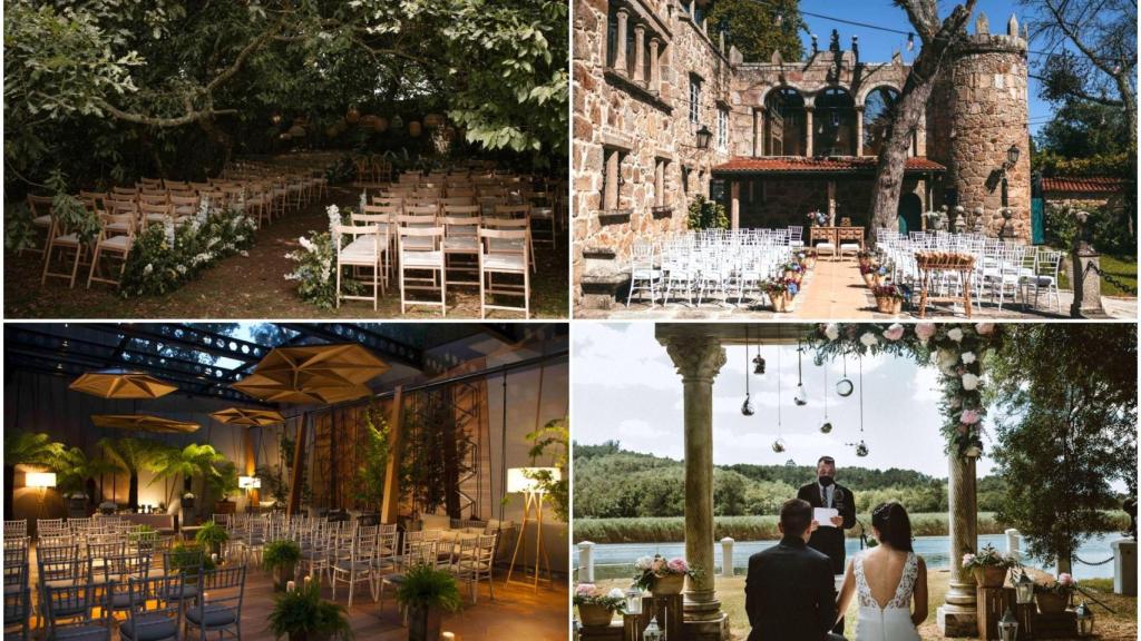 Pazo de Sergude, Pazo de Vilaboa, Finca Montesqueiro y Pazo do Tambre.