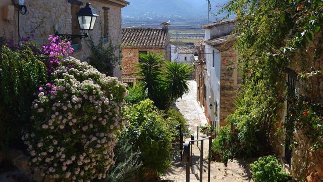 La calle Sant Pere, en Llíber, en imagen de archivo.