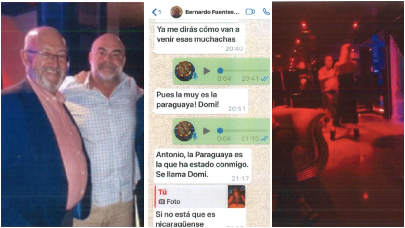 El diputado y el mediador en el club de alterne 'Sombras'. Los whatsapps de Curbelo y una noche en un pub.