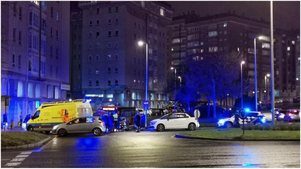 Atropello en Los Rosales.