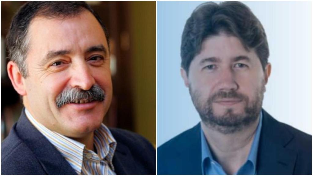 El alcalde de Oleiros, Ángel García Seoane, y el de Arteixo, Carlos Calvelo Martínez.