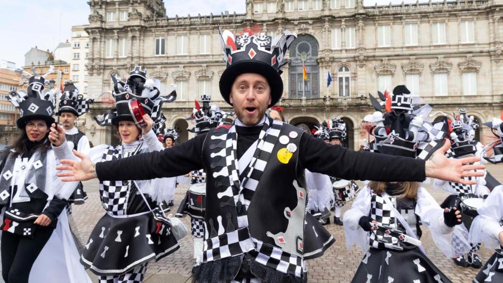 Ruada de las comparsas de A Coruña.