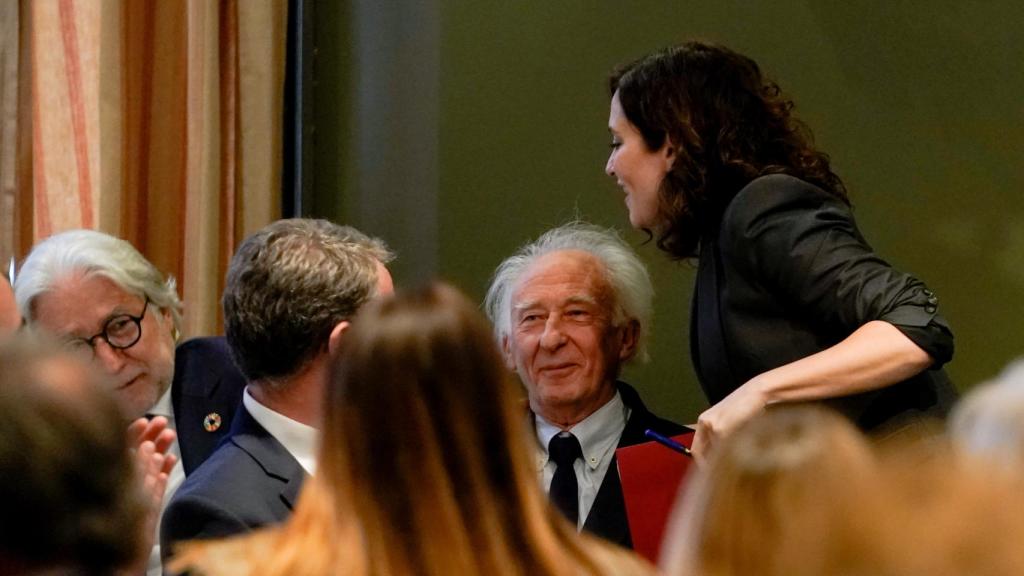 Ayuso en Barcelona este lunes.