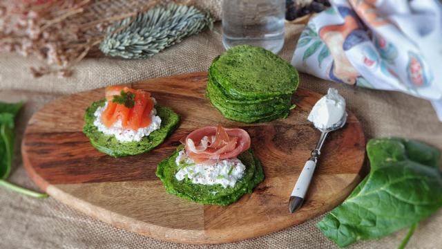 Tortitas de espinaca, perfectos para un brunch pero también para una comida ligera