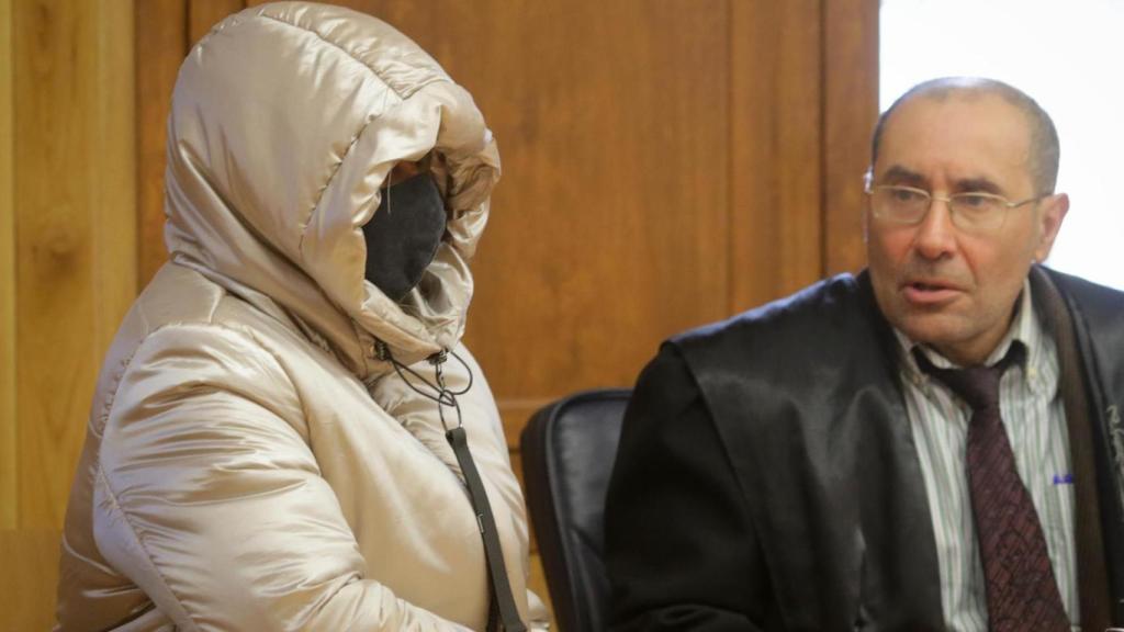 Ana Sandamil, durante un juicio para ser juzgada por la muerte de su hija.