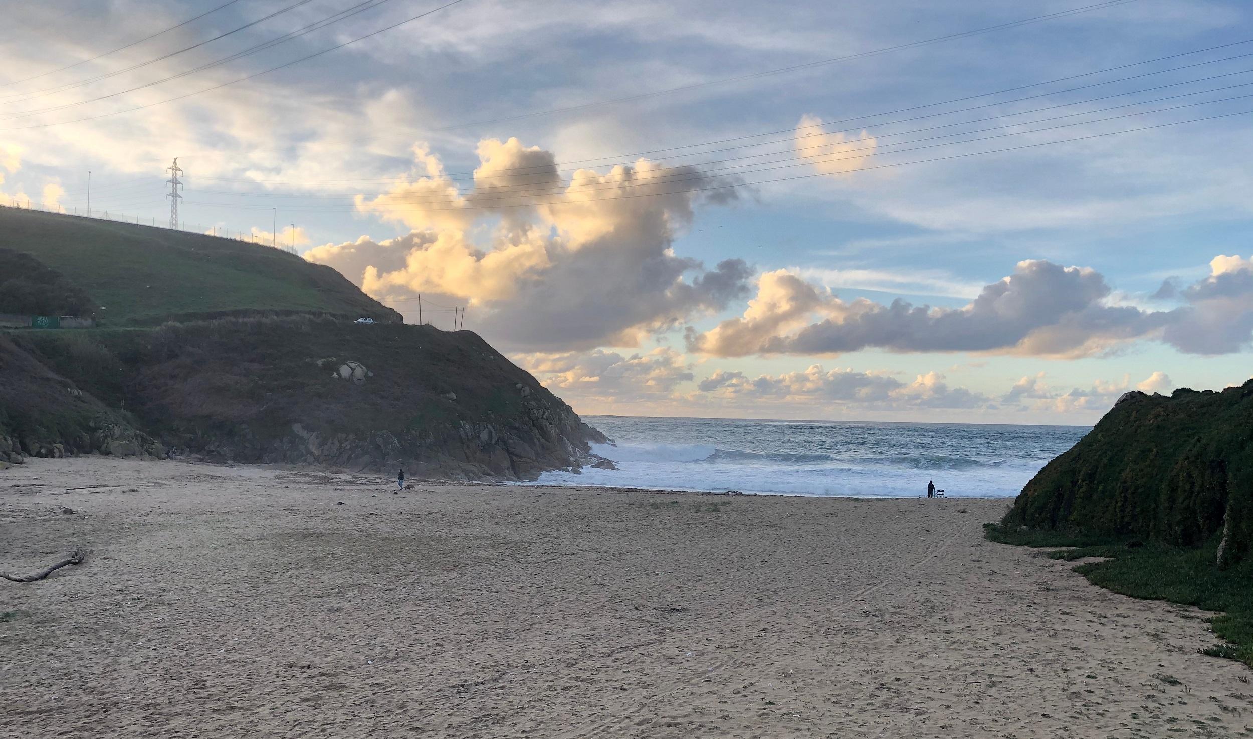La playa de Bens, en A Coruña.