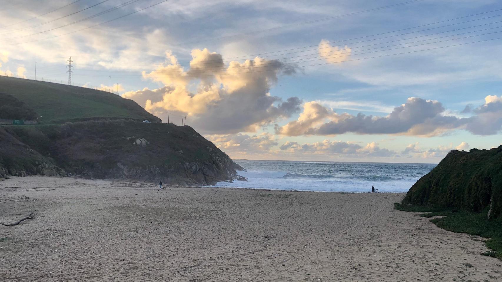 La playa de Bens, en A Coruña.