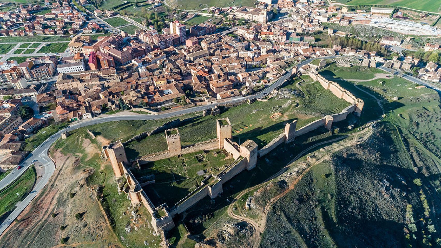 Vista aérea Castillo de Molina de Aragón