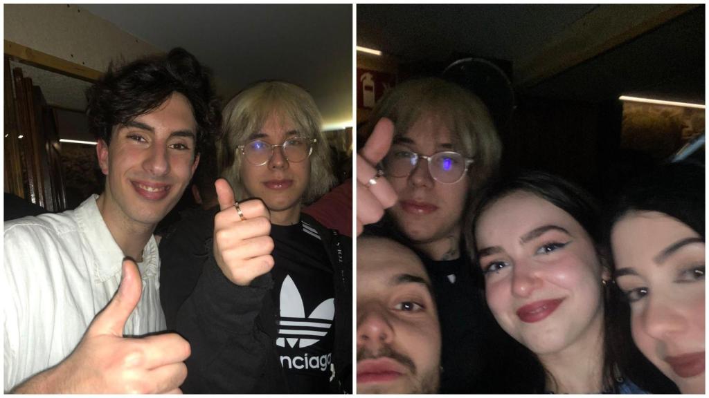 Rojuu en el pub Tarasca de Santiago de Compostela