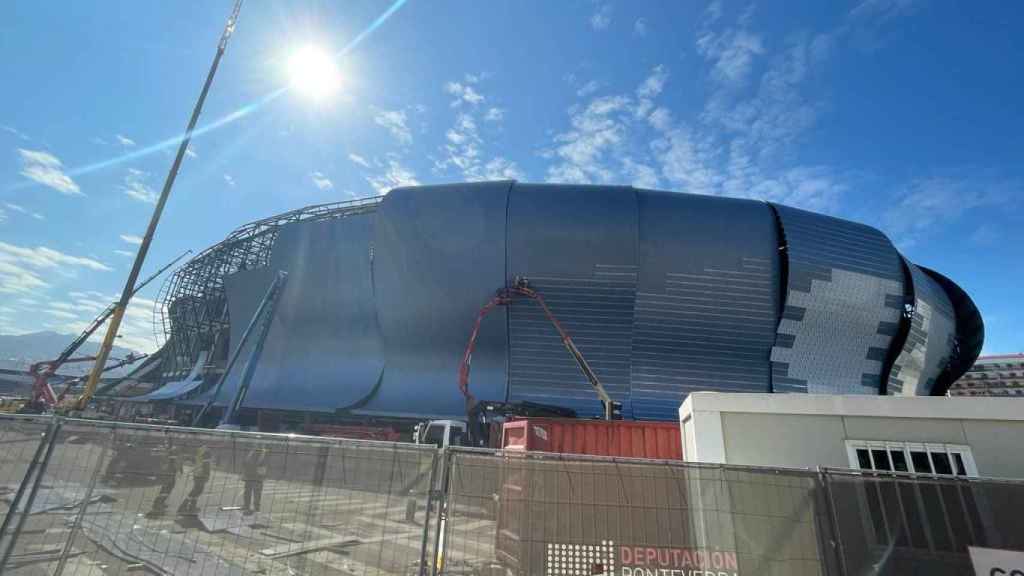 Exterior de la grada Marcador Centenario de Balaídos. Fotos: Treintayseis