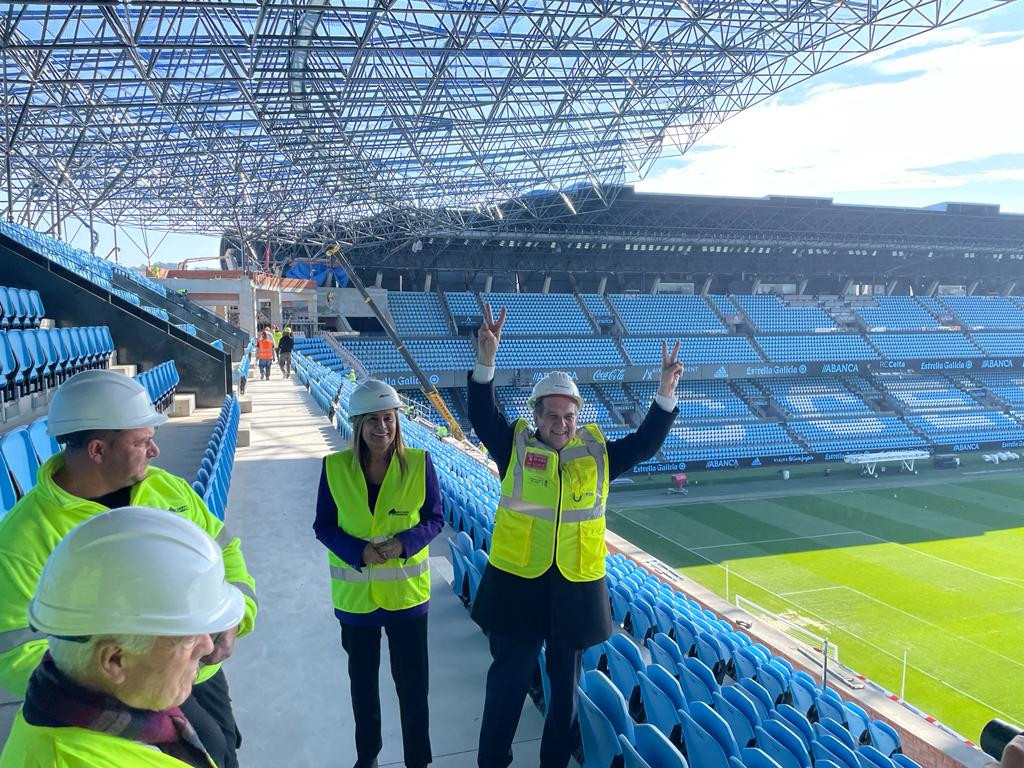 Nueva grada Marcador Centenario en Balaídos. Fotos: Treintayseis