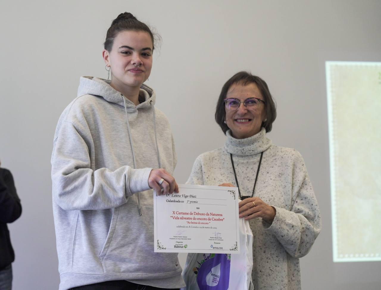 Entrega del premio del X Certame de Debuxo da Natureza (Emalcsa).