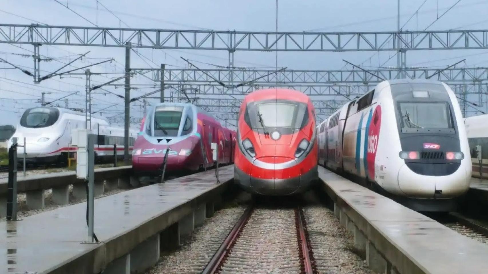 Trenes de AVE, Avlo, Iryo y Ouigo.