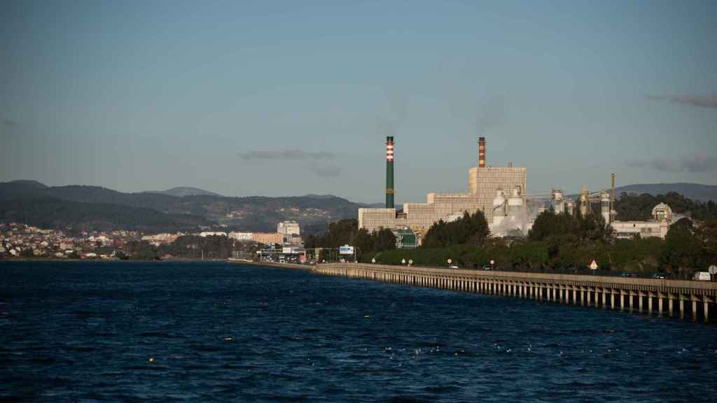 La biofábrica de Ence en Lourizán (Pontevedra).