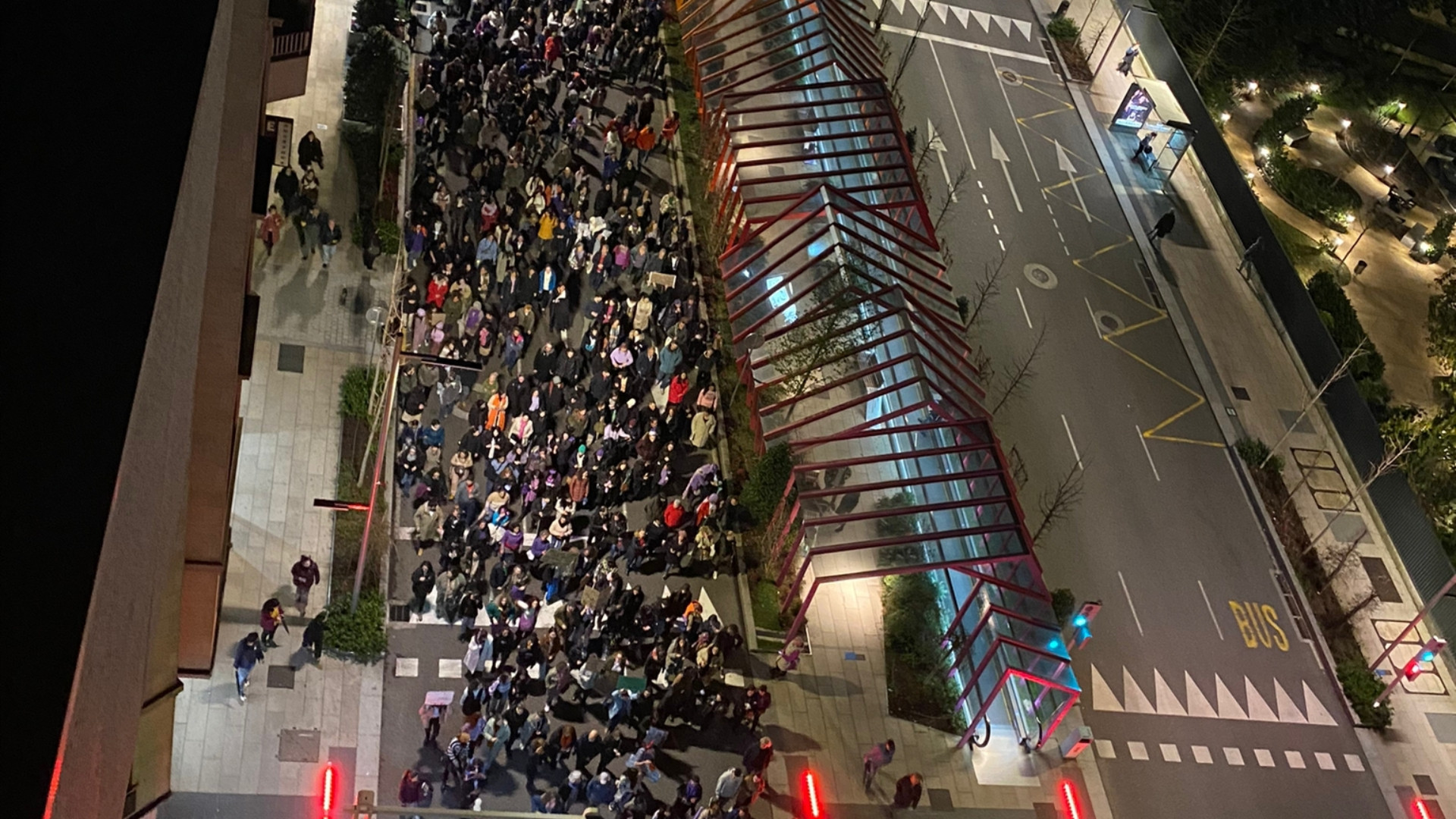 Manifestación por el 8M en Vigo. Fotos: Treintayseis