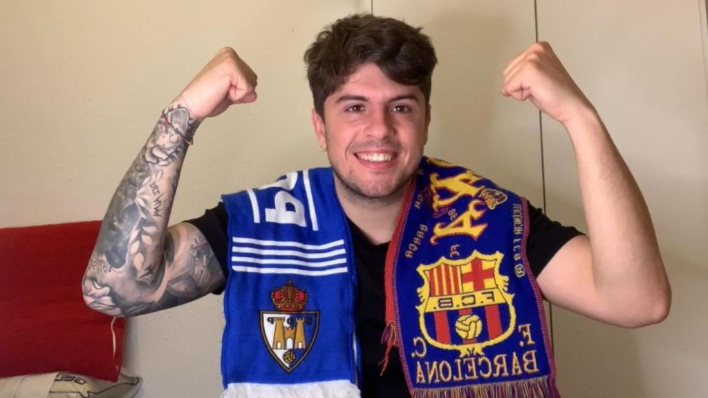 Roberto López, conocido como Rupa, el tiktoker de fútbol del momento.