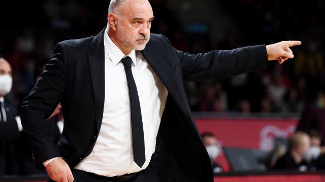 Pablo Laso durante su etapa como entrenador del Real Madrid