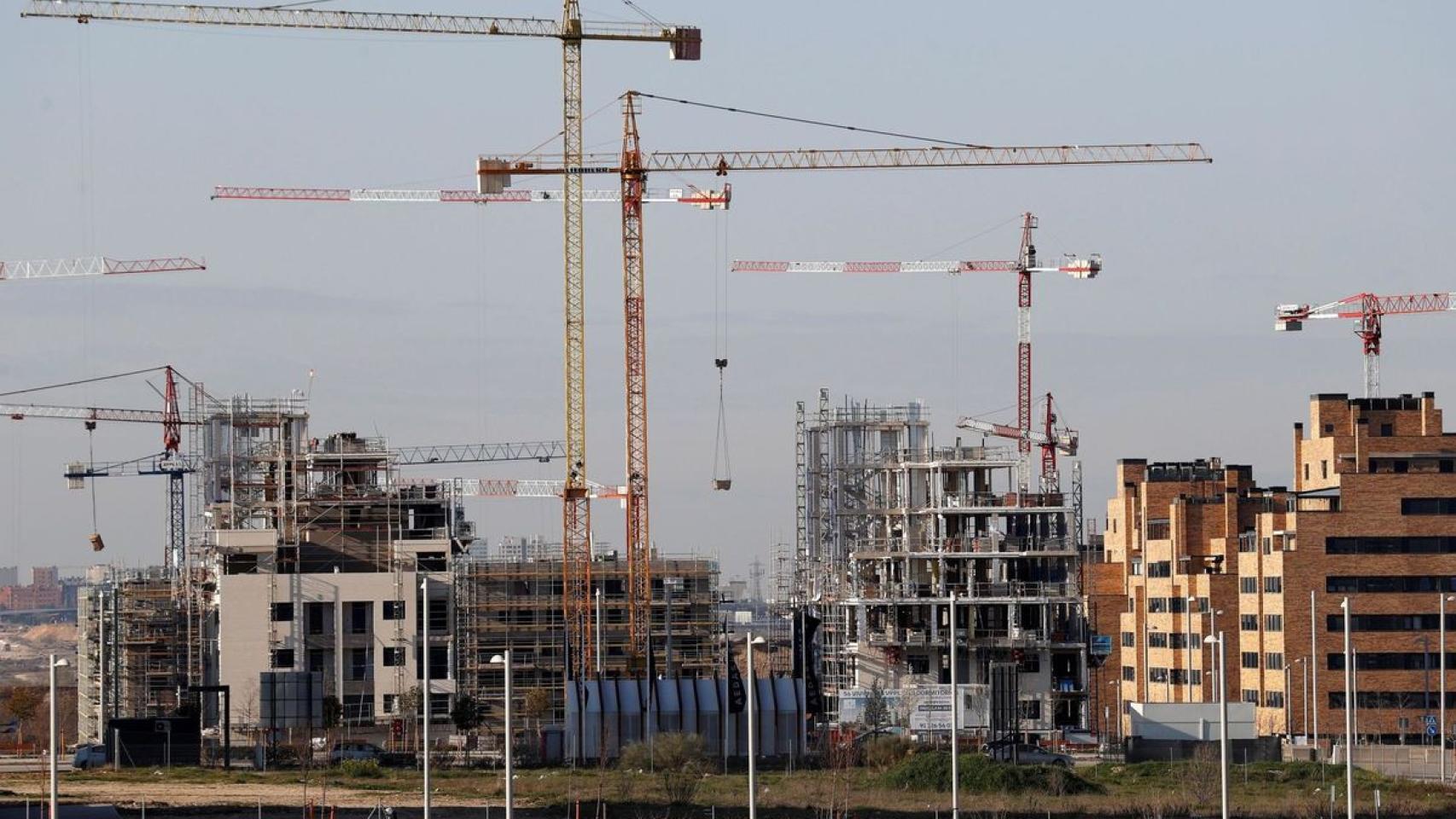 Bloques de viviendas en construcción en El Cañaveral, en Vicálvaro.