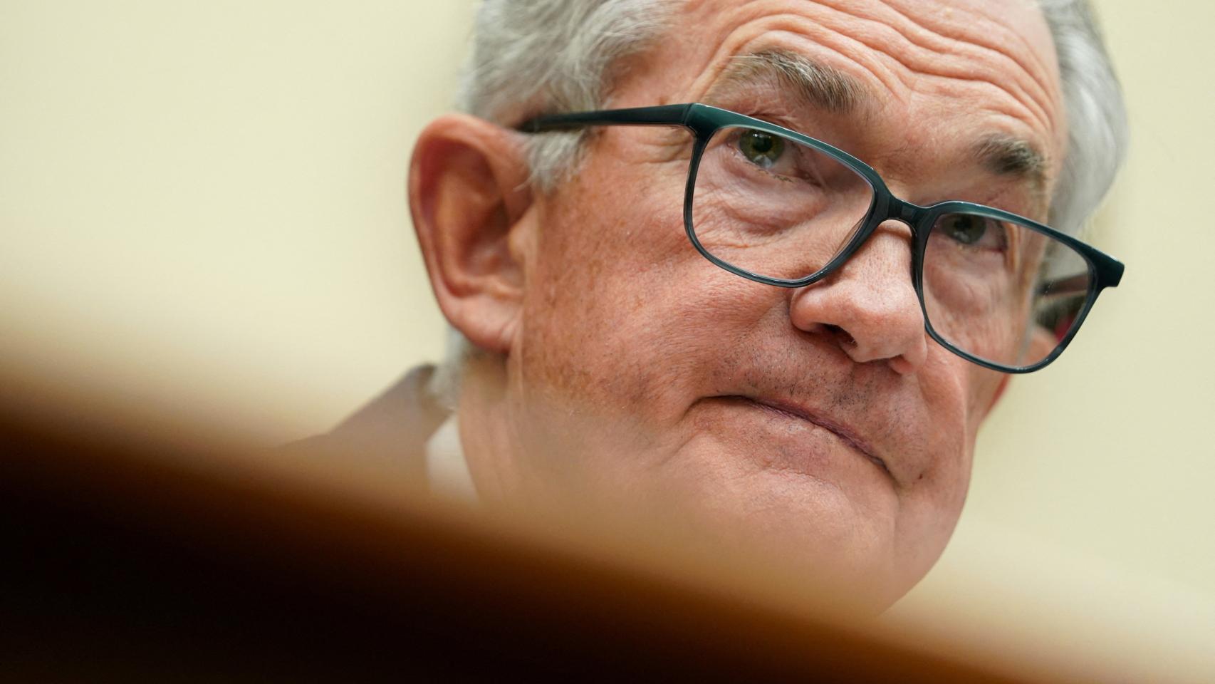 El presidente de la Fed, Jerome Powell, durante su intervención en el Senado de EEUU.