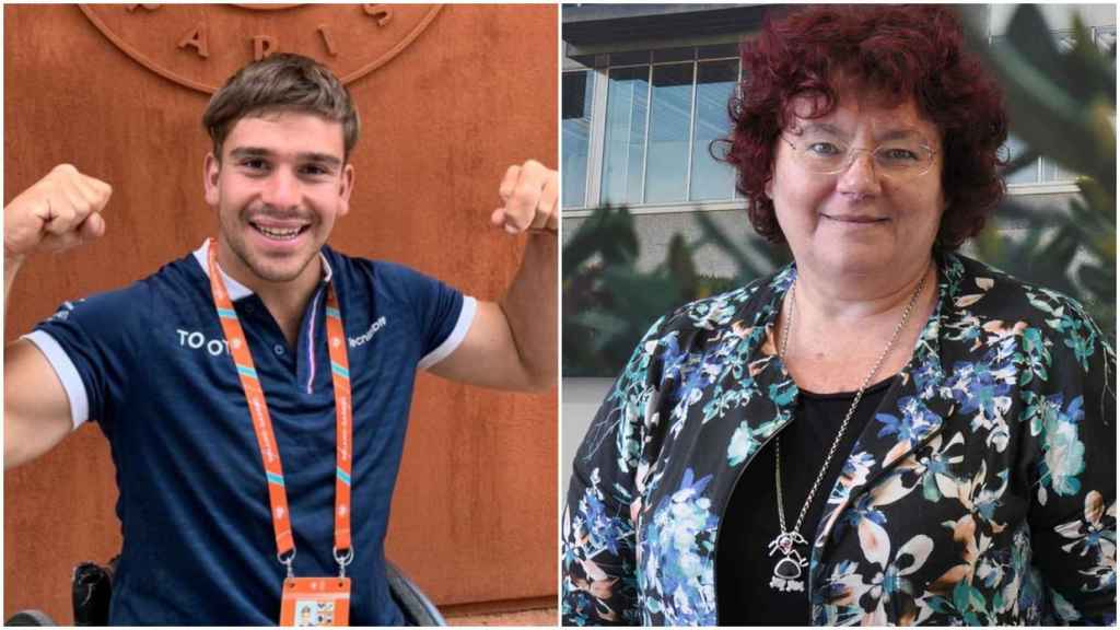 Martín de la Puente y África González.