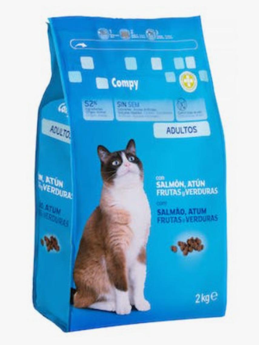 El pienso para gato de Compy, la marca blanca de Mercadona.