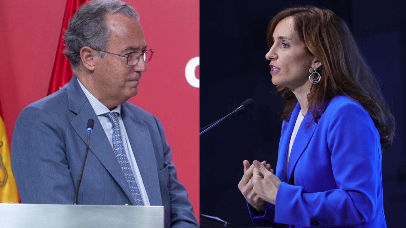 Enrique Ossorio y Mónica García.
