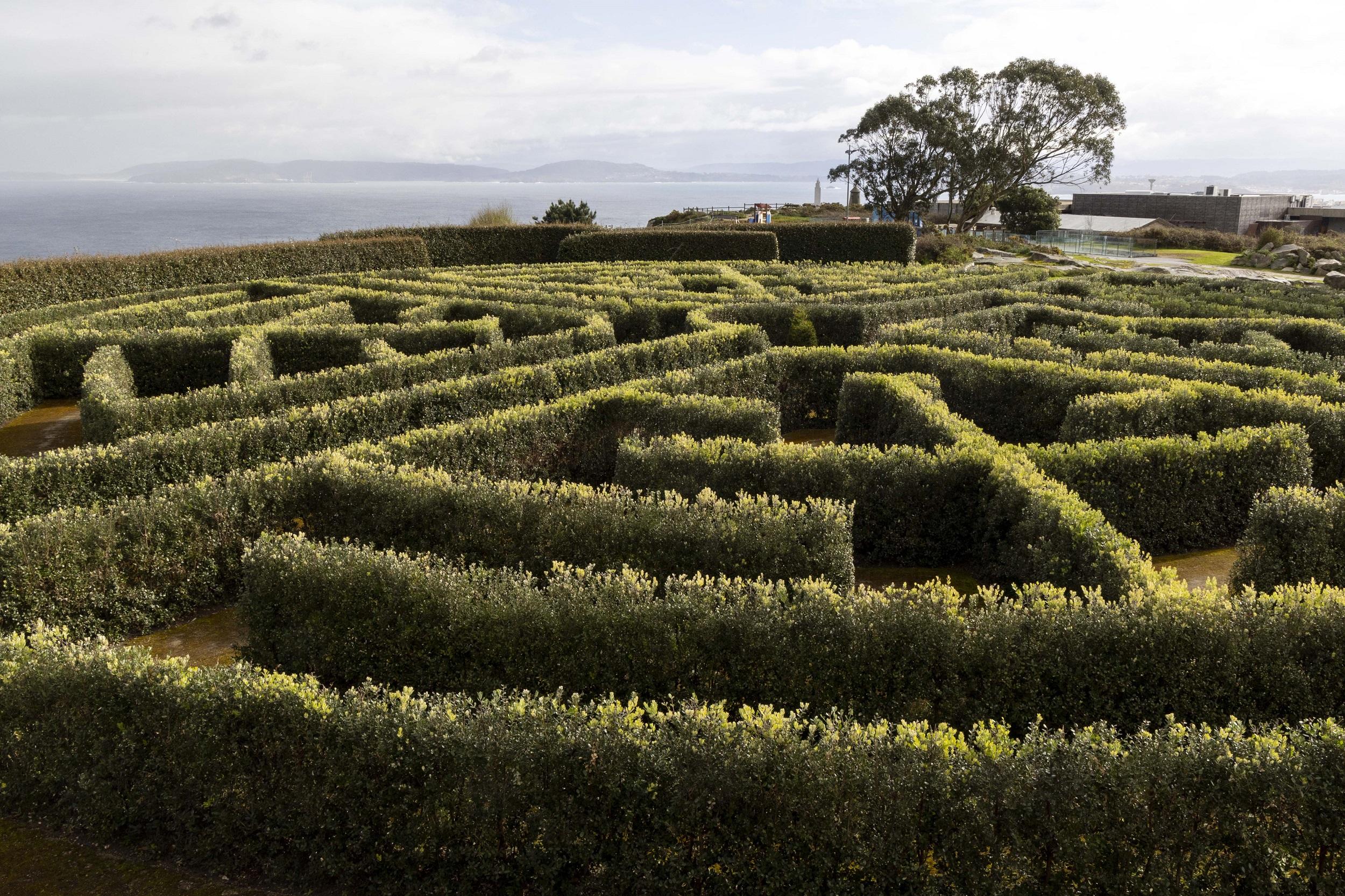 Detalle del laberinto del Monte de San Pedro, en A Coruña (Concello da Coruña).