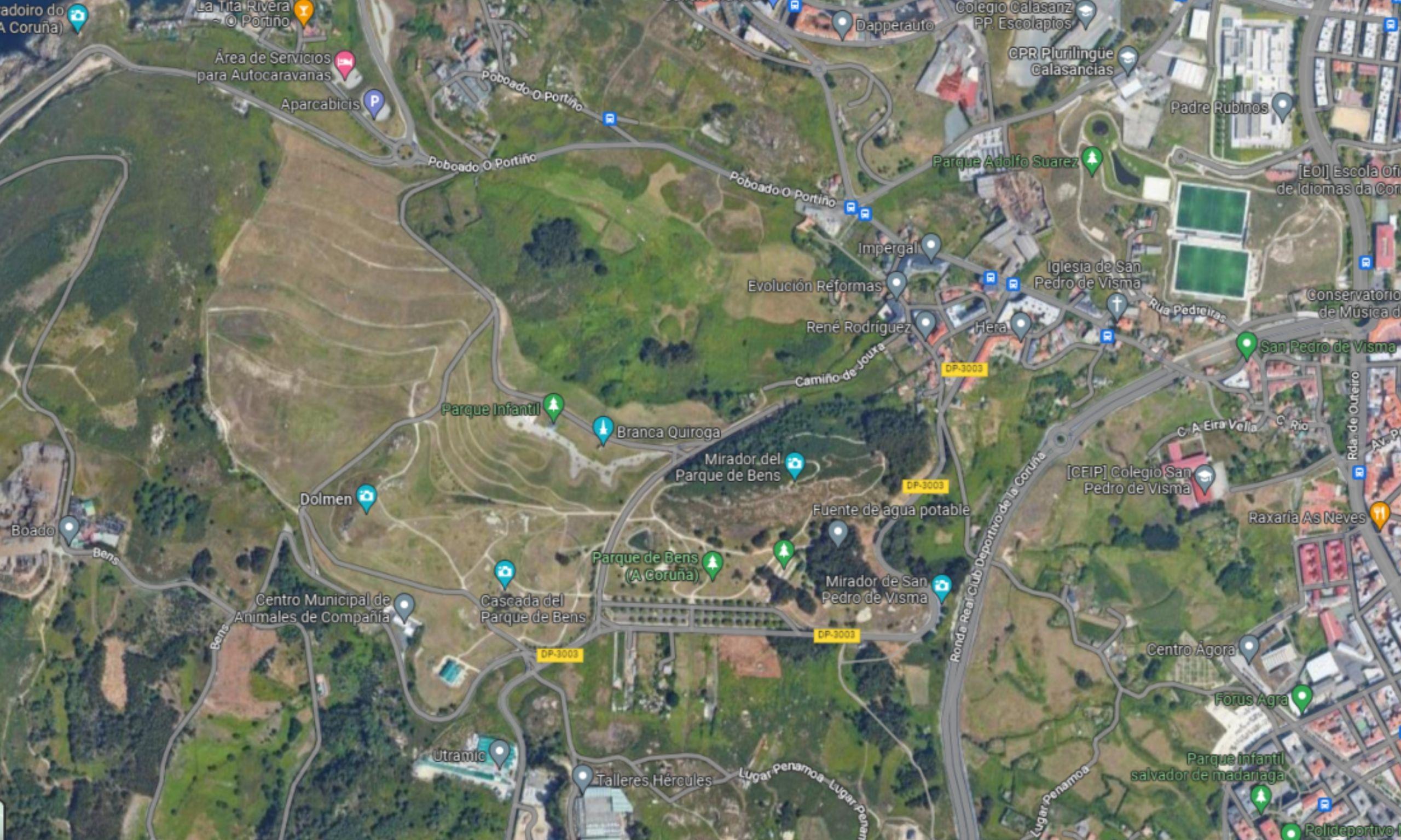 Vista de la zona de San Pedro de Visma