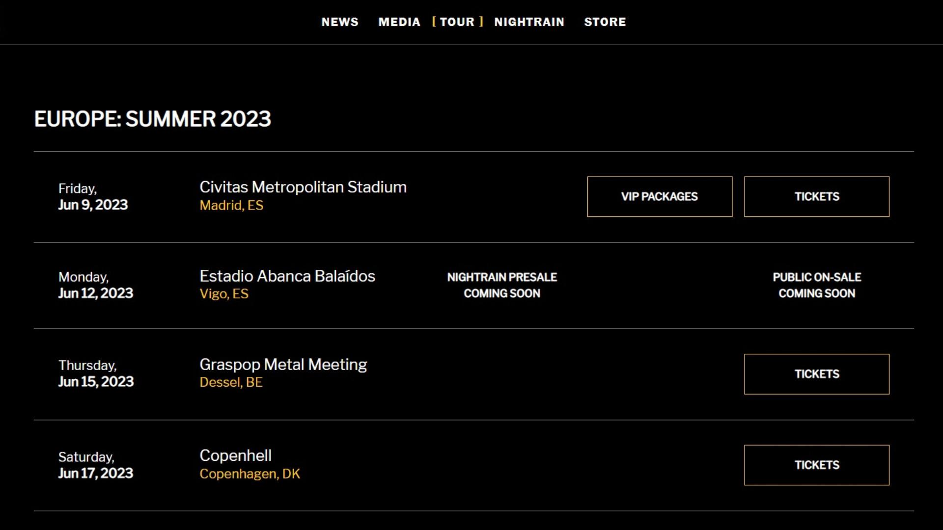 Captura de la web gunsnroses.com