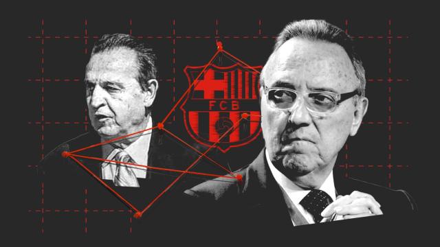 José María Enríquez Negreira y Joan Gaspart en un fotomontaje.