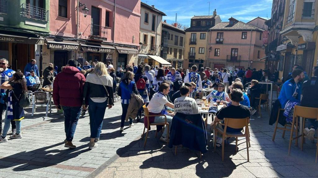 Aficionados del Dépor en León