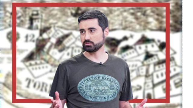 Una composición con el geólogo Nahúm Méndez y una ilustración del terremoto de Torrevieja.