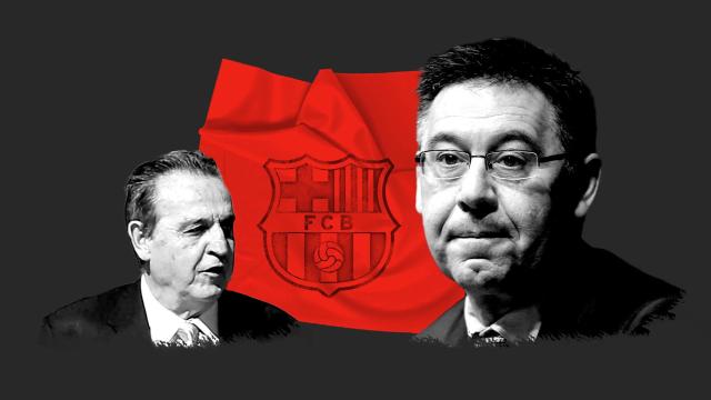 José María Enríquez Negreira y Josep Maria Bartomeu, en un fotomontaje